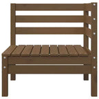 vidaXL Salon de jardin miel Bois de pin massif Moyen Modulable