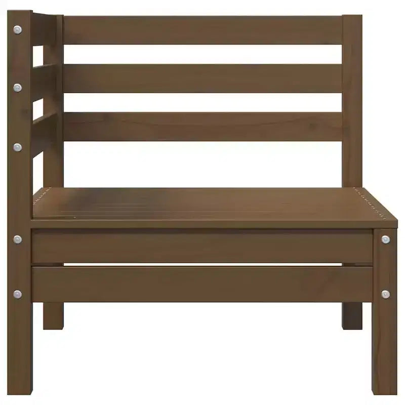vidaXL Salon de jardin miel Bois de pin massif Moyen Modulable