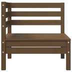 vidaXL Salon de jardin miel Bois de pin massif Moyen Modulable