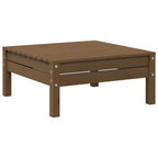 vidaXL Salon de jardin miel Bois de pin massif Moyen Modulable