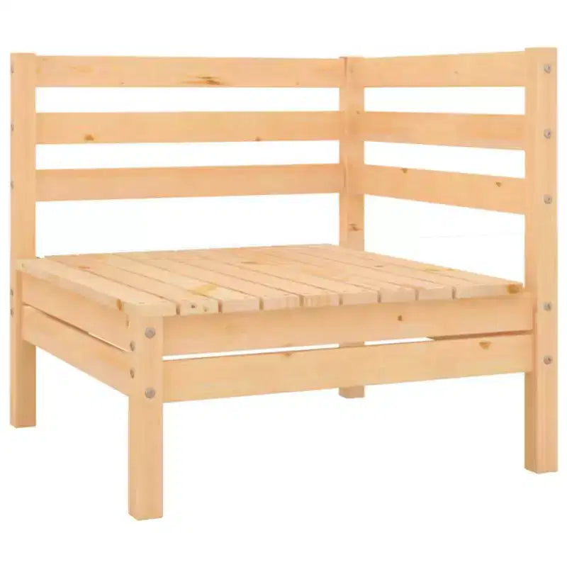 vidaXL Salon de jardin miel Bois de pin massif Moyen Modulable