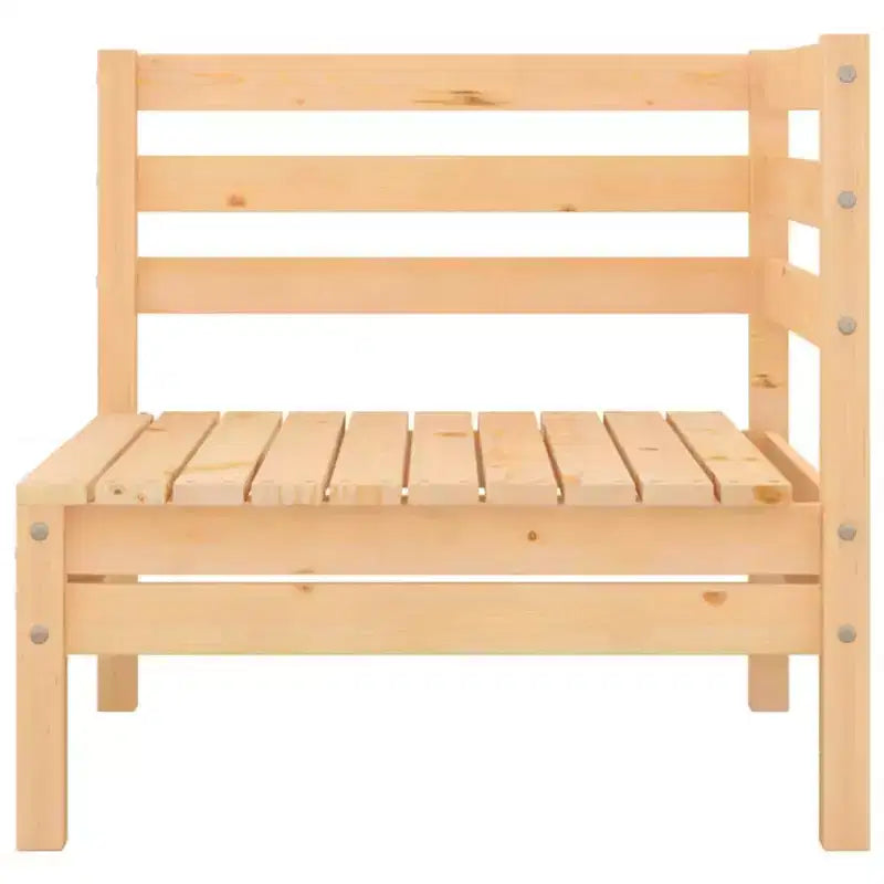 vidaXL Salon de jardin miel Bois de pin massif Moyen Modulable