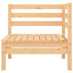 vidaXL Salon de jardin miel Bois de pin massif Moyen Modulable