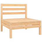 vidaXL Salon de jardin miel Bois de pin massif Moyen Modulable