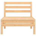 vidaXL Salon de jardin miel Bois de pin massif Moyen Modulable