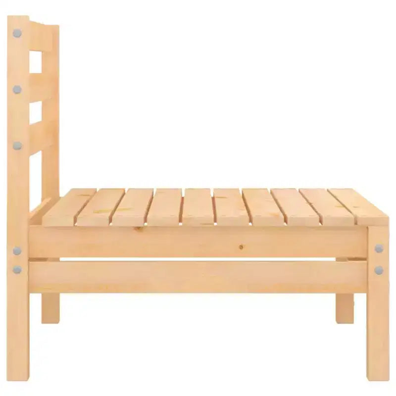 vidaXL Salon de jardin miel Bois de pin massif Moyen Modulable