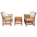vidaXL Salon de jardin Bois naturel Bois d'acacia massif Standard Durable