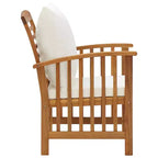 vidaXL Salon de jardin Bois naturel Bois d'acacia massif Standard Durable