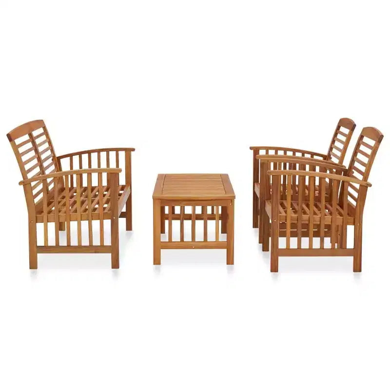 vidaXL Salon de jardin Bois naturel Bois d'acacia massif Standard Durable
