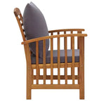vidaXL Salon de jardin Bois naturel Bois d'acacia massif Standard Durable