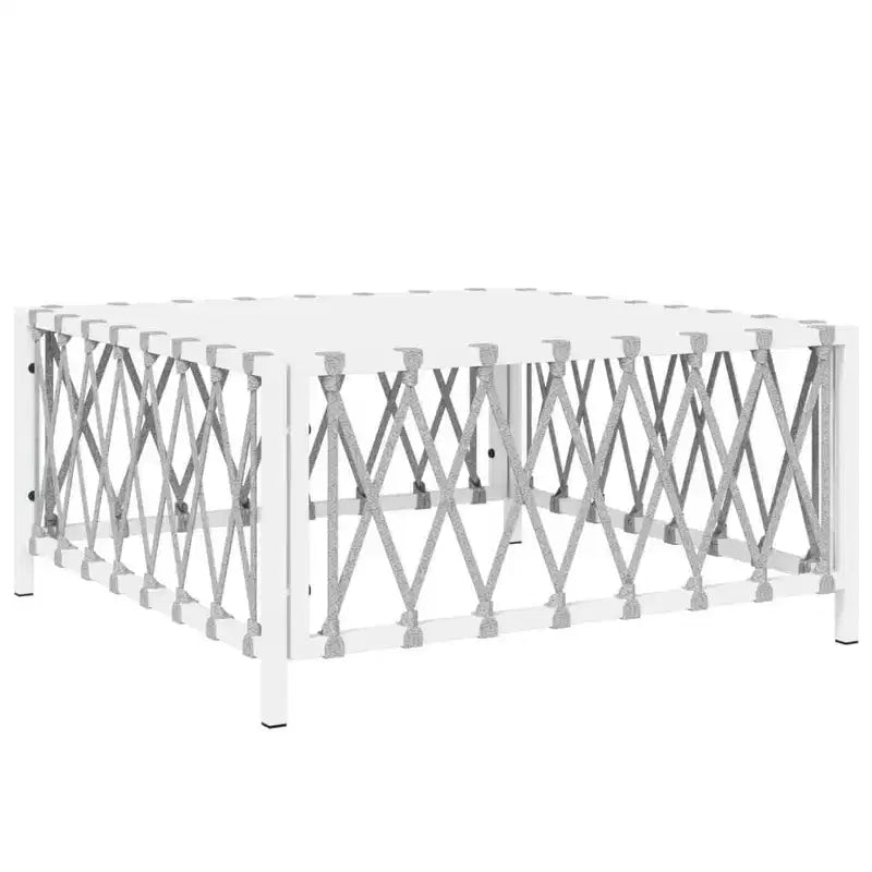 vidaXL Ensemble de Mobilier de Patio 5 Pièces Canapé de Jardin Extérieur avec Coussins Acier