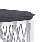 vidaXL Ensemble de Mobilier de Patio 5 Pièces Canapé de Jardin Extérieur avec Coussins Acier