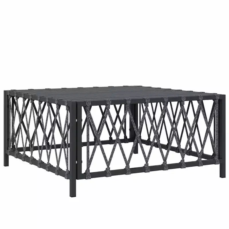 vidaXL Ensemble de Mobilier de Patio 5 Pièces Canapé de Jardin Extérieur avec Coussins Acier