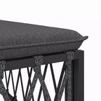 vidaXL Ensemble de Mobilier de Patio 5 Pièces Canapé de Jardin Extérieur avec Coussins Acier