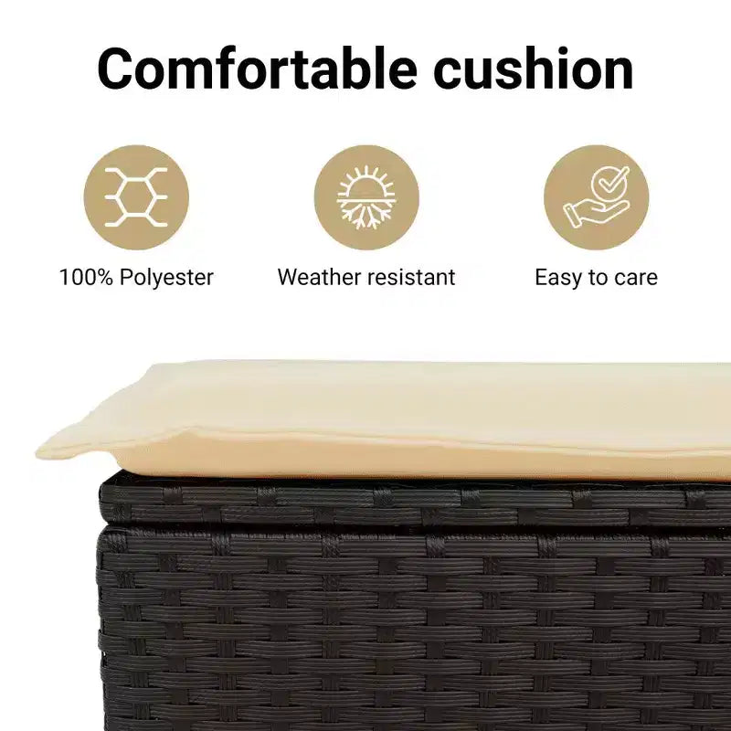 vidaXL Salon de jardin avec coussins Mobilier d'extérieur 14 pièces Résine tressée
