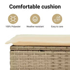 vidaXL Salon de jardin avec coussins Mobilier d'extérieur 14 pièces Résine tressée