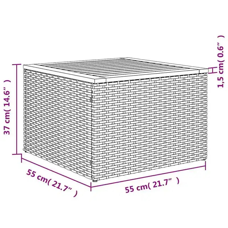 vidaXL Salon de jardin 11 pcs avec coussins résine tressée