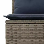 vidaXL Salon de jardin 11 pcs avec coussins résine tressée