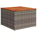 vidaXL Salon de jardin 7 pcs avec coussins résine tressée gris