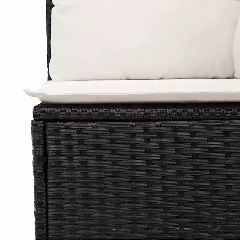 vidaXL Salon de jardin avec coussins 10 pièces en résine tressée