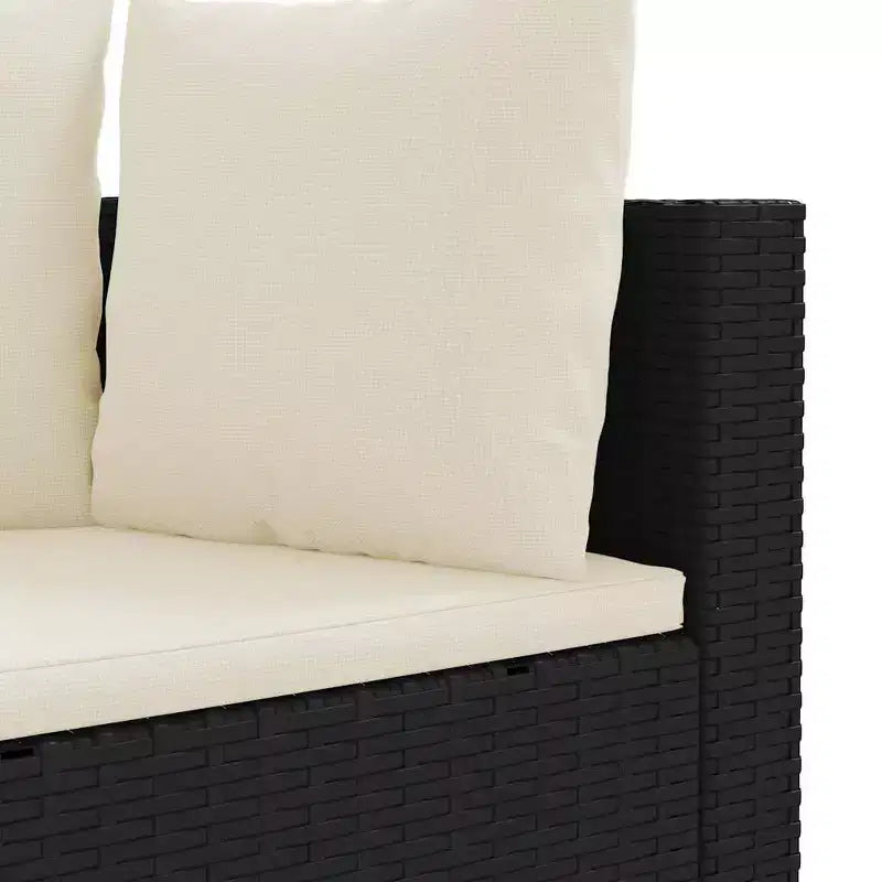 vidaXL Salon de jardin avec coussins 9 pièces en résine tressée