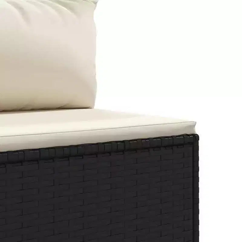 vidaXL Salon de jardin avec coussins 9 pièces en résine tressée