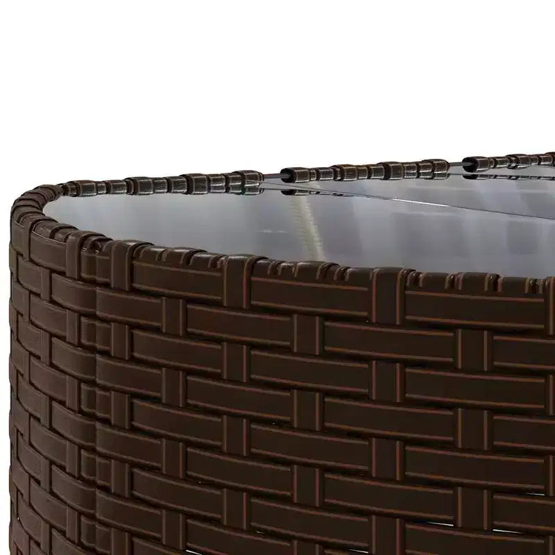 vidaXL Salon de jardin avec coussins 9 pièces en résine tressée