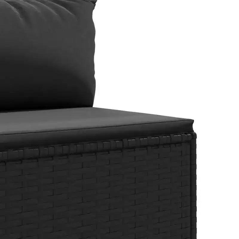 vidaXL Salon de jardin avec coussins 9 pièces en résine tressée