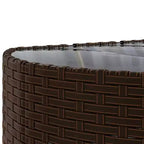 vidaXL Salon de jardin avec coussins 10 pièces en résine tressée