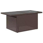vidaXL Salon de jardin avec coussins, canapé d'angle, 6 pièces, résine tressée