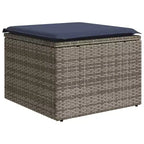 vidaXL Salon de jardin 8 pcs avec coussins résine tressée - Marron Sans rangement