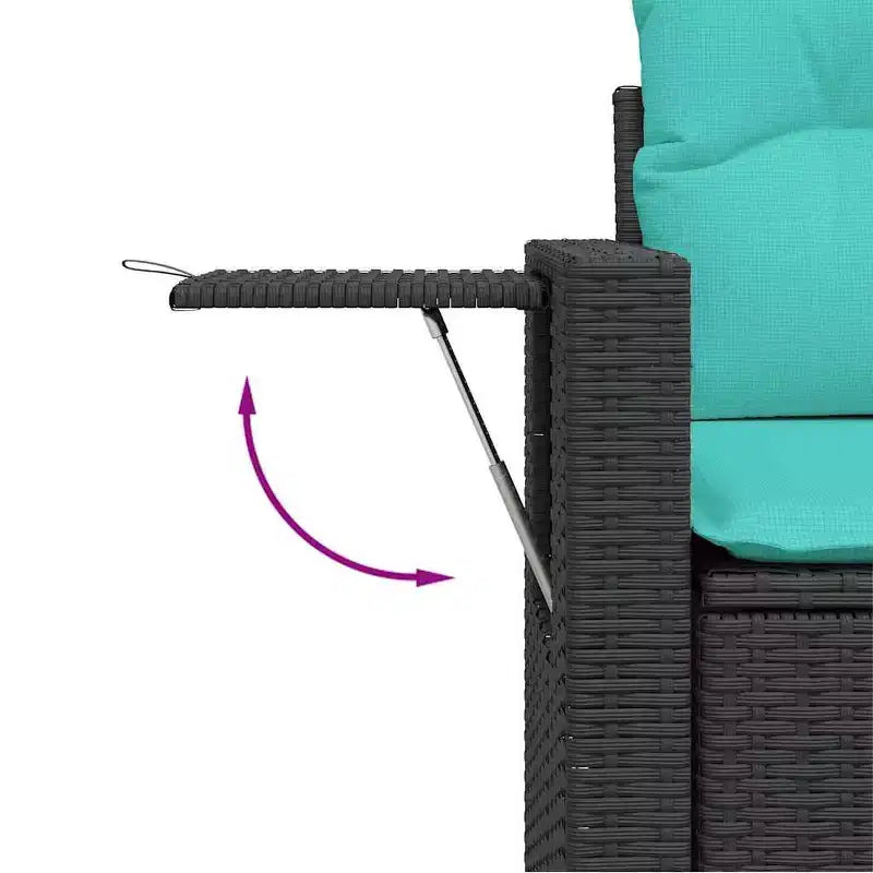 vidaXL Salon de jardin 12 pièces avec coussins en résine tressée gris