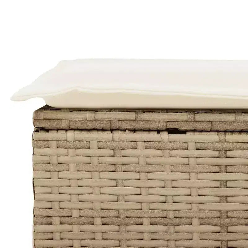 vidaXL Salon de jardin 8 pièces en résine tressée avec coussins, modulable et table réglable