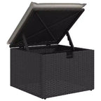 vidaXL Salon de jardin 8 pièces en résine tressée avec coussins, modulable et table réglable