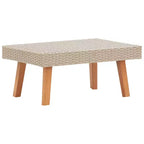 vidaXL Ensemble de canapés de jardin, canapé d'angle d'extérieur avec coussins, résine tressée