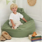 ZICOTO Stuffed Animal Storage Bean Bag Chair Cover for Kids  Plush Toy Organizer Turned Comfy Seat (Cover Only)