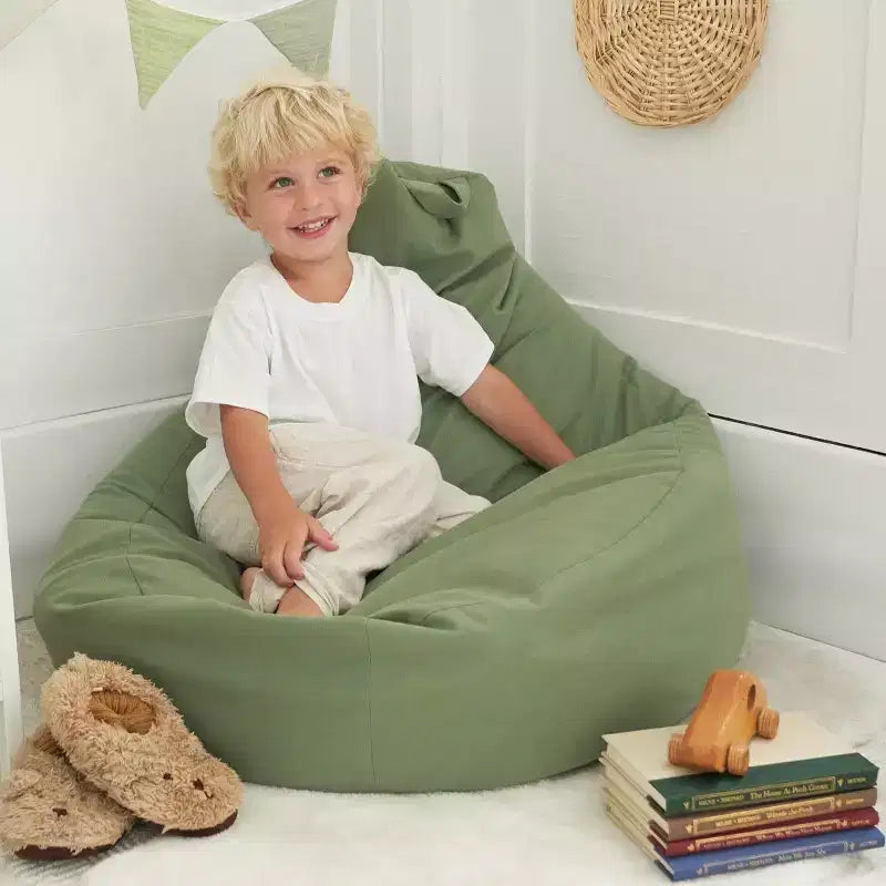 ZICOTO Stuffed Animal Storage Bean Bag Chair Cover for Kids  Plush Toy Organizer Turned Comfy Seat (Cover Only)