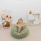 Housse de pouf de rangement pour animaux en peluche, organisateur de jouets en peluche pour enfants transformé en siège confortable (housse seule)