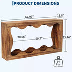 63 Table Console Ferme avec Entrée, Table de Canapé Derrière le Canapé, Table Console Étroite, Support de Couloir, Table d'Appoint de Couloir Industrielle pour Salon