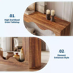 63 Table Console Ferme avec Entrée, Table de Canapé Derrière le Canapé, Table Console Étroite, Support de Couloir, Table d'Appoint de Couloir Industrielle pour Salon