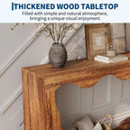 63 Table Console Ferme avec Entrée, Table de Canapé Derrière le Canapé, Table Console Étroite, Support de Couloir, Table d'Appoint de Couloir Industrielle pour Salon
