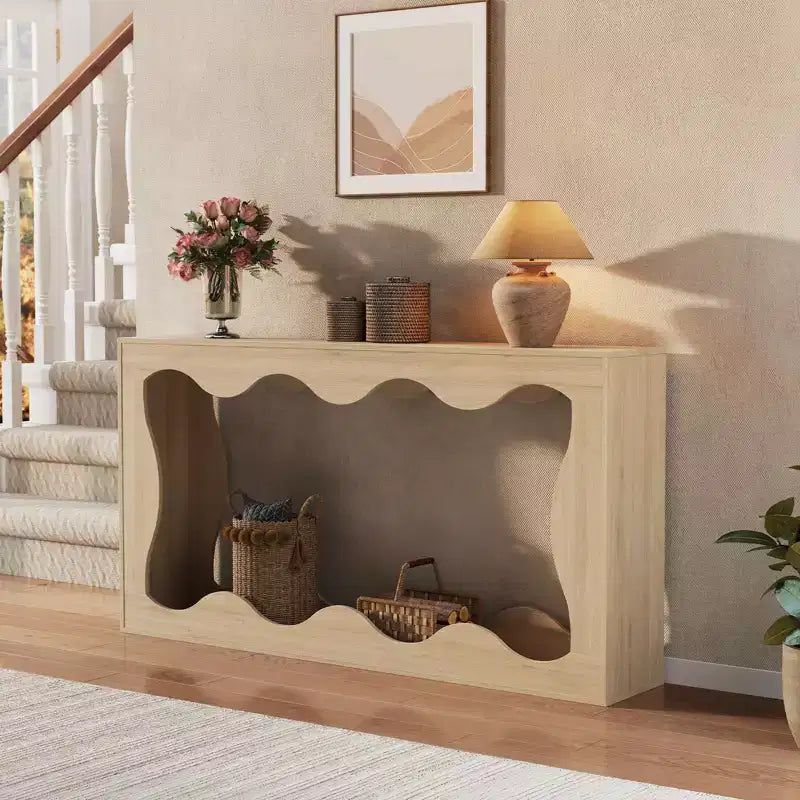 63 Table Console Ferme avec Entrée, Table de Canapé Derrière le Canapé, Table Console Étroite, Support de Couloir, Table d'Appoint de Couloir Industrielle pour Salon