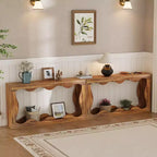63 Table Console Ferme avec Entrée, Table de Canapé Derrière le Canapé, Table Console Étroite, Support de Couloir, Table d'Appoint de Couloir Industrielle pour Salon
