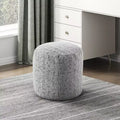 TUYOHW 17H Cylindrical Pouf,Soft Chenille Ottoman for Living Room,Footrest Stool Non-Slip Bean Bag Chair,300lbs Capacity,Multicolored