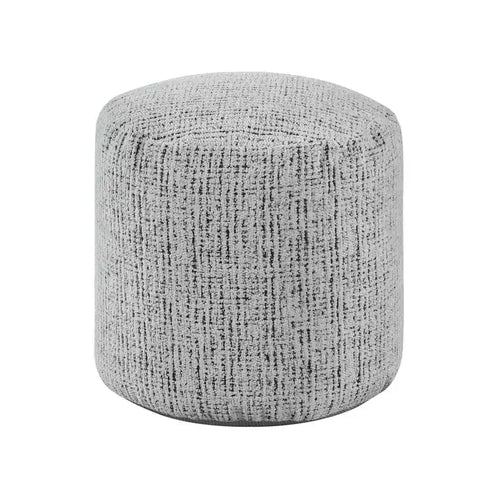 Pouf Cylindrique 17H, Pouf Repose-Pieds en Chenille Douce pour Salon, Tabouret Repose-Pieds Antidérapant Fauteuil Poire, Capacité 136 kg, Multicolore