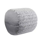 Pouf Cylindrique 17H, Pouf Repose-Pieds en Chenille Douce pour Salon, Tabouret Repose-Pieds Antidérapant Fauteuil Poire, Capacité 136 kg, Multicolore