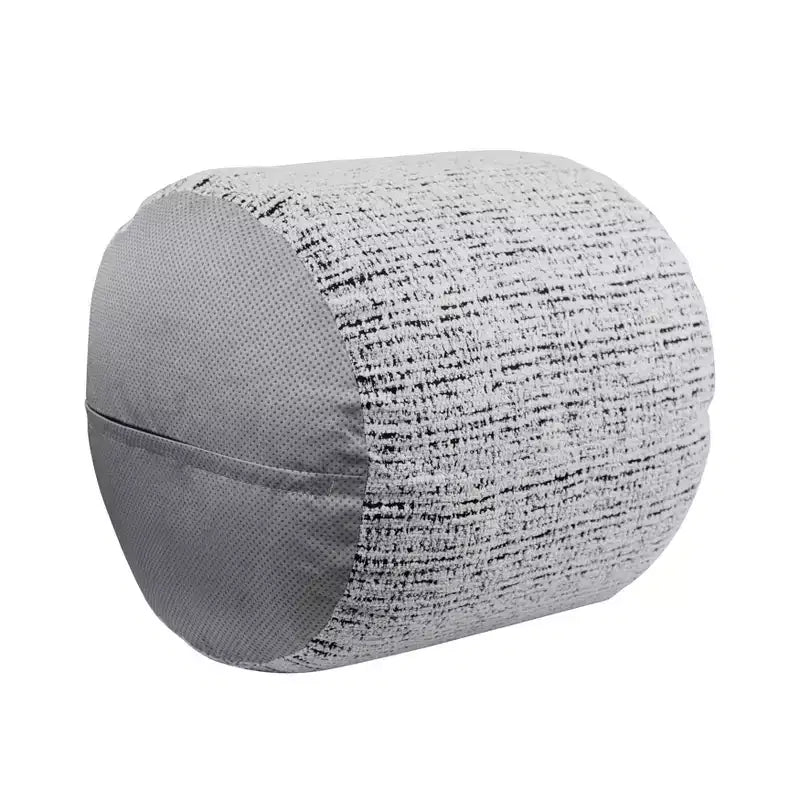 Pouf Cylindrique 17H, Pouf Repose-Pieds en Chenille Douce pour Salon, Tabouret Repose-Pieds Antidérapant Fauteuil Poire, Capacité 136 kg, Multicolore