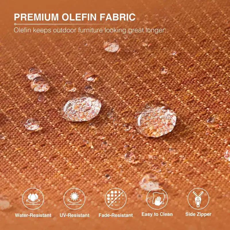 Ensemble d'extérieur premium 7 pièces UPTIOT avec table brasero 2-en-1, canapé 3 places, 2 fauteuils pivotants et banquette double