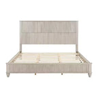 Ensemble de chambre à coucher 3 pièces, lit queen/king size et 2 tables de chevet cannelées avec tiroirs de rangement - ModernLuxe