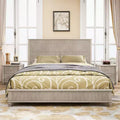 3-Piece Bedroom Set, Queen/King Size Bed Frame & 2 Fluted Nightstands with Storage Drawers - ModernLuxe